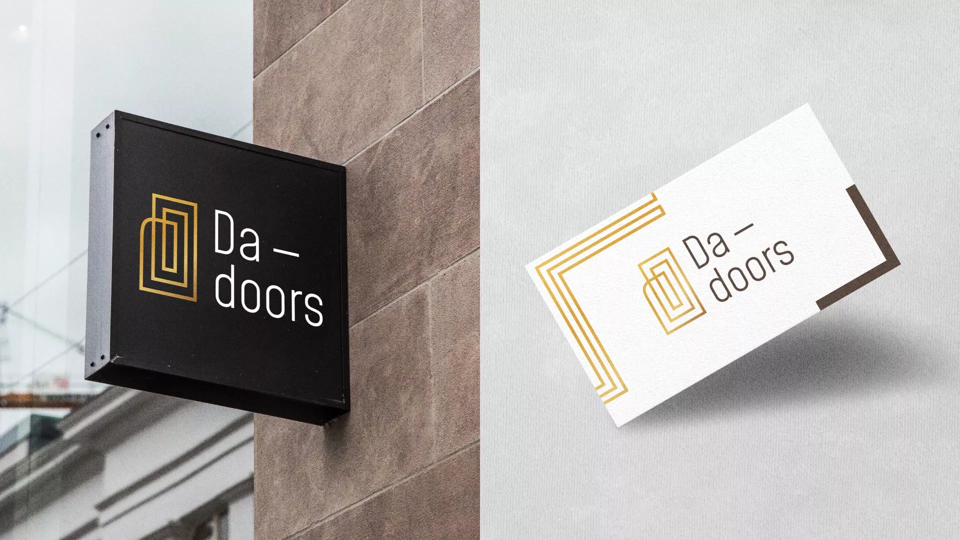 Разработка логотипа для компании «DA-DOORS» в Очёре